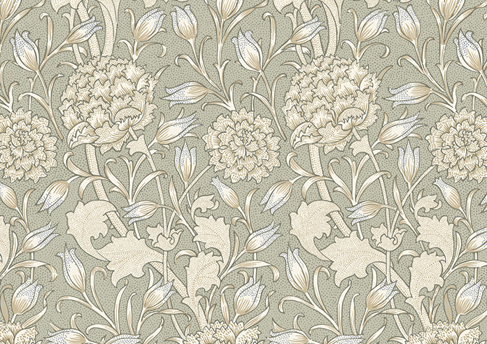 William Morris At Home Wild Tulip, Sage - Roller Blind - Image 6